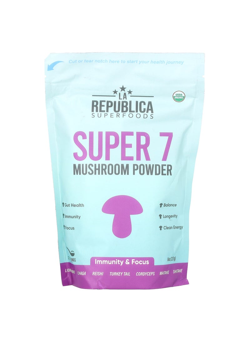 Super 7 Mushroom Powder, 8 oz (227 g)